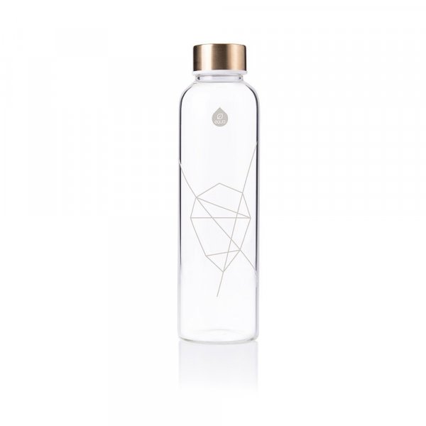 Equa Skleněná lahev Mismatch (0,75 l) - Bloom - s minimalistickým designem