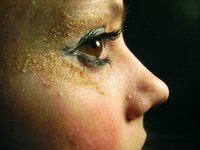 léto, líčení, ženy, make-up