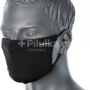 Ochranná rouška CV33 textilní 3-vrstvá antimikrobiální černá