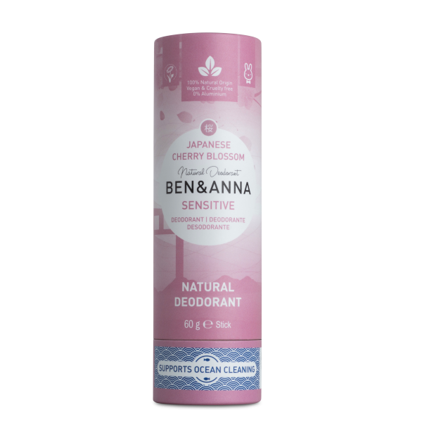 Ben & Anna Tuhý deodorant Sensitive (60 g) - Třešňový květ