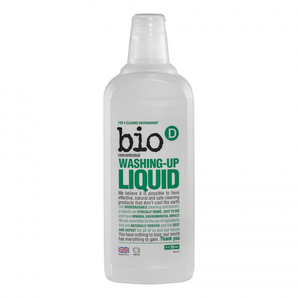 Bio-D Přípravek na mytí nádobí - bez vůně (750 ml) - vhodný pro citlivou pokožku