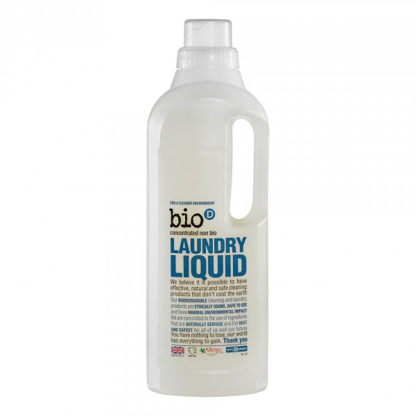 Bio-D Tekutý prací gel bez vůně (1 l) - vhodný i pro velmi jemné materiály