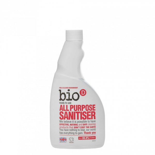Bio-D Univerzální čistič s dezinfekcí (500 ml) - náhradní náplň - s pomerančovým olejem