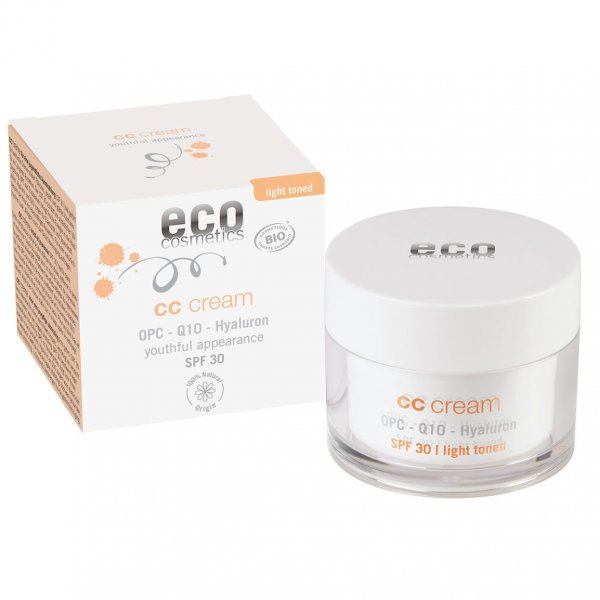 Eco Cosmetics CC krém SPF 30 BIO - light (50 ml) - komplexní péče pro vaši pleť