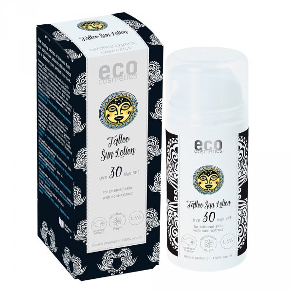Eco Cosmetics Opalovací krém Tattoo SPF 30 BIO (100 ml) - pro ochranu tetování