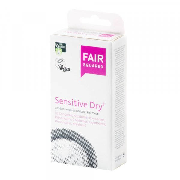 Fair Squared Kondom Sensitive Dry (10 ks) - veganské a fair trade