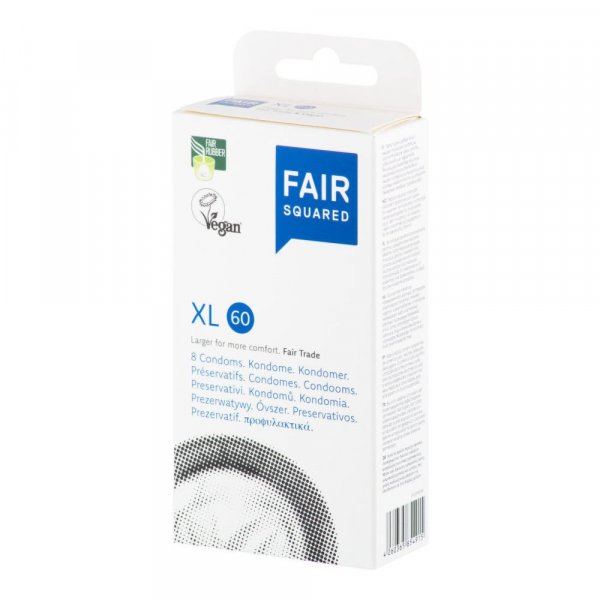 Fair Squared Kondom XL 60 (8 ks) - veganské a fair trade