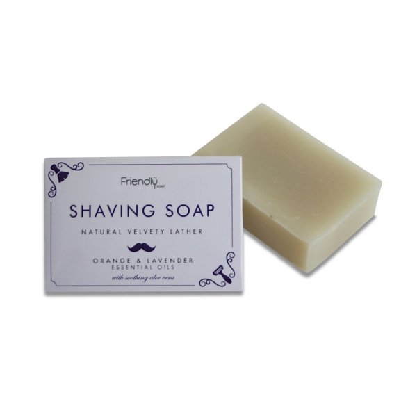 Friendly Soap Přírodní mýdlo na holení pomeranč a levandule (95 g)