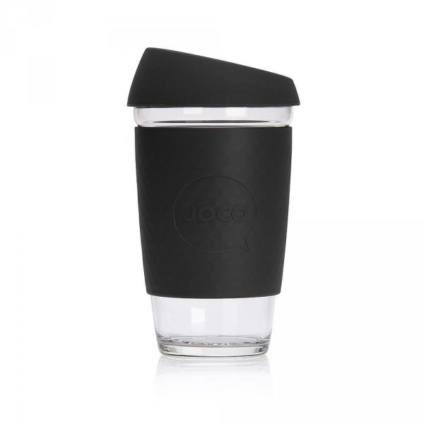 Jococup (473 ml) - černý - z odolného borosilikátového skla