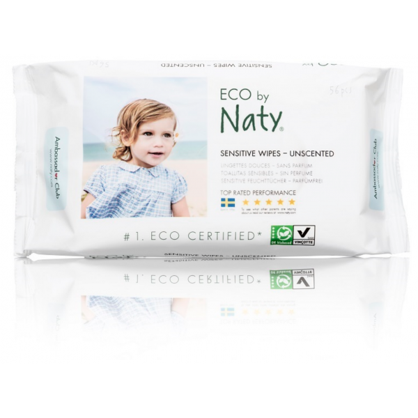Naty Dětské vlhčené hygienické ubrousky (56 ks) - vhodné i pro velmi citlivou pokožku