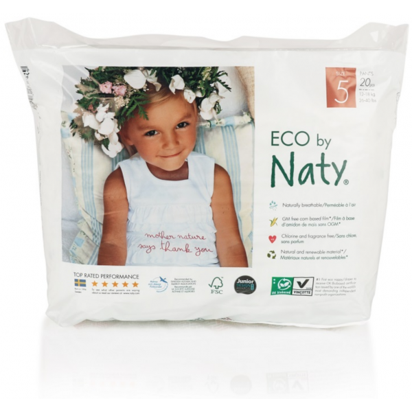 Naty Natahovací plenkové kalhotky Junior 5 (12-18 kg) (20 ks)