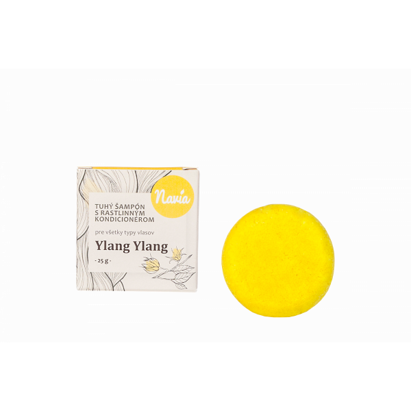 Kvitok Tuhý šampon s kondicionérem pro světlé vlasy Ylang Ylang (25 g) - krásně pění