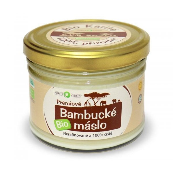 Purity Vision Bambucké máslo BIO (350 ml) - nerafinované a 100% čisté