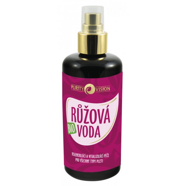 Purity Vision Růžová voda BIO (250 ml) - revitalizuje a zklidňuje