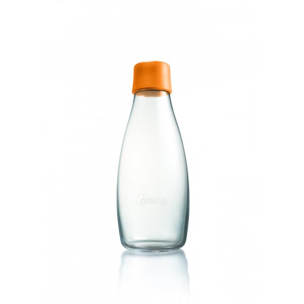 Retap Skleněná lahev (0,5 l) - oranžová - s doživotní garancí výměny při rozbití