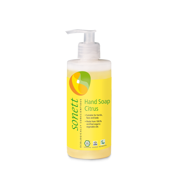 Sonett Tekuté mýdlo - citrus BIO (300 ml) - pro vaše ruce, obličej i celé tělo