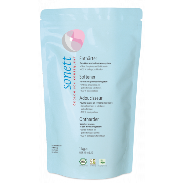 Sonett Změkčovač vody (1 kg) - náhradní náplň - pro účinné praní v tvrdé vodě