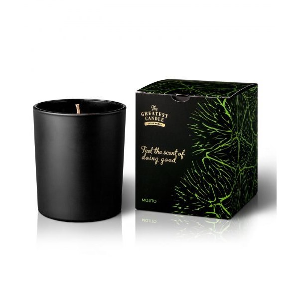 The Greatest Candle Vonná svíčka v černém skle (170 g) - mojito