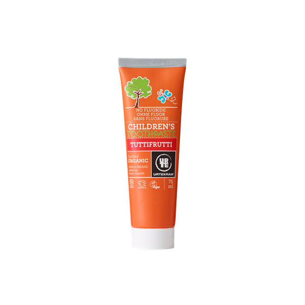 Urtekram Dětská zubní pasta tutti frutti BIO (75 ml) - bez fluoru