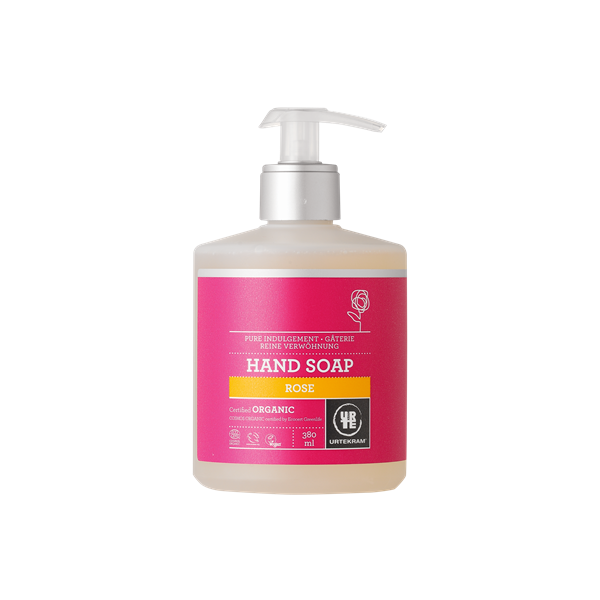 Urtekram Rozmazlující růžové tekuté mýdlo na ruce BIO (300 ml)