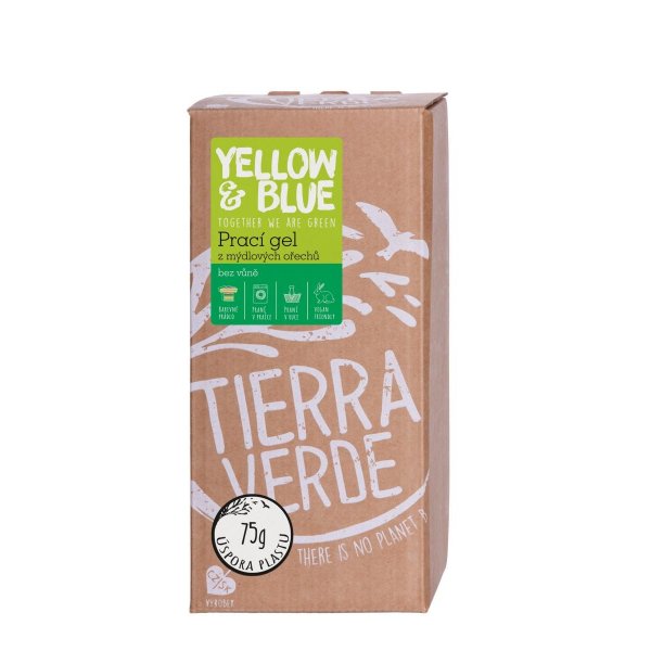 Yellow&Blue Prací gel bez vůně (2 l) - z bio mýdlových ořechů