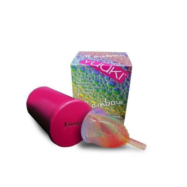 Yuuki Rainbow Menstruační kalíšek - velký Soft (měkčí) - včetně sterilizačního kelímku